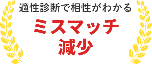 適性診断で相性がわかるミスマッチ減少