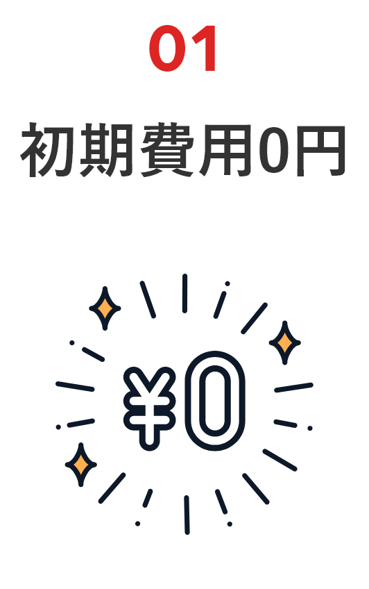 初期費用0円